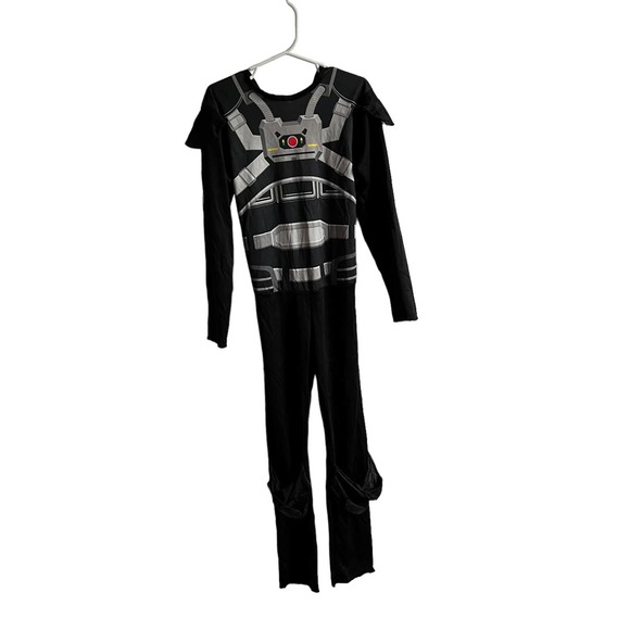 Power Rangers Turbo Phantom Black Ranger‎ Halloween Costume Kids Size 7-10 - Picture 1 of 8